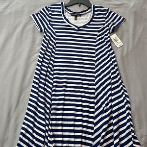 NWT Navy and white striped tee super soft tee shirt dress